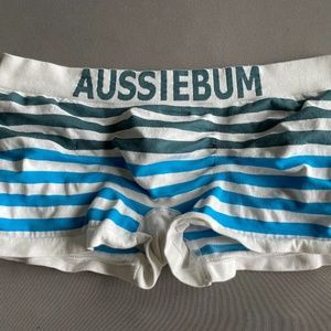 Aussiebum Blue and White Trunks